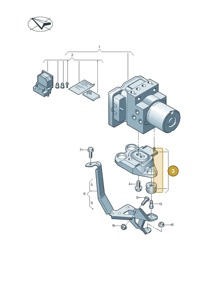 80A614235D — Audi A5 Sportback (2016-2025) diagram 849614100, position 3
