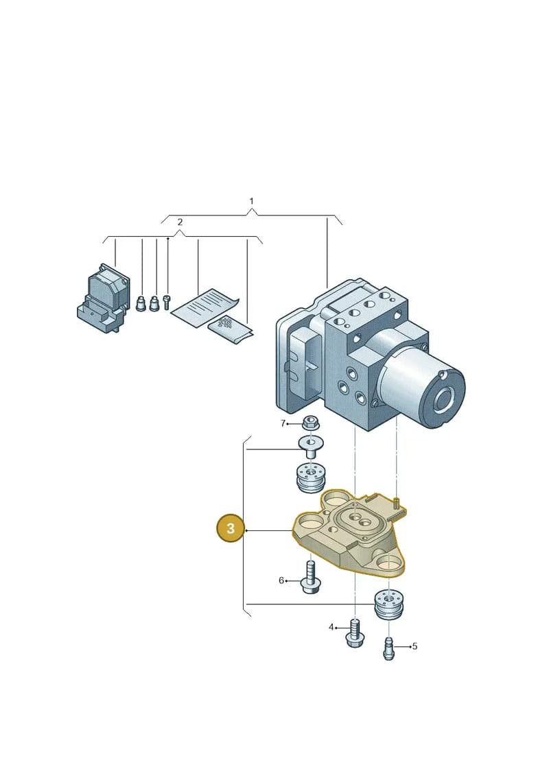 80A614235F — Audi Q5 (2016-2025) diagram 896614100, position 3