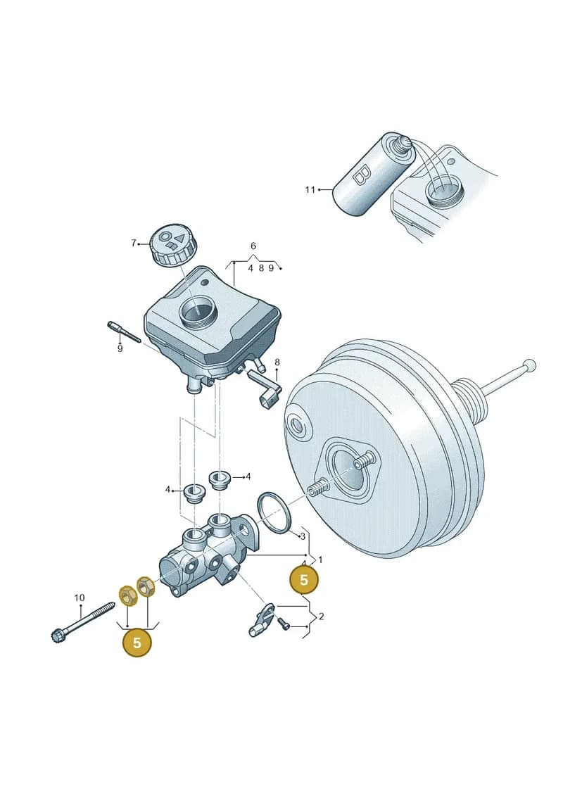 80A698135 — Audi Q5 (2016-2025) diagram 896611100, position 5