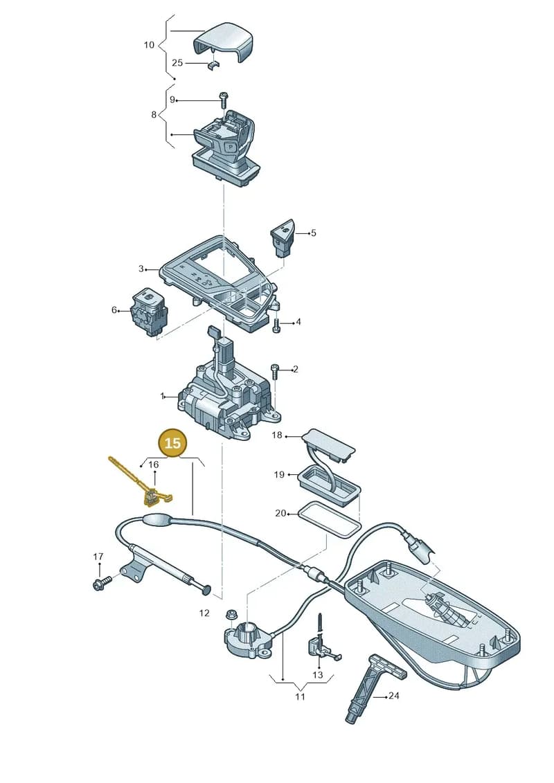 80A713045R — Audi Q5 (2016-2025) diagram 896713100, position 15