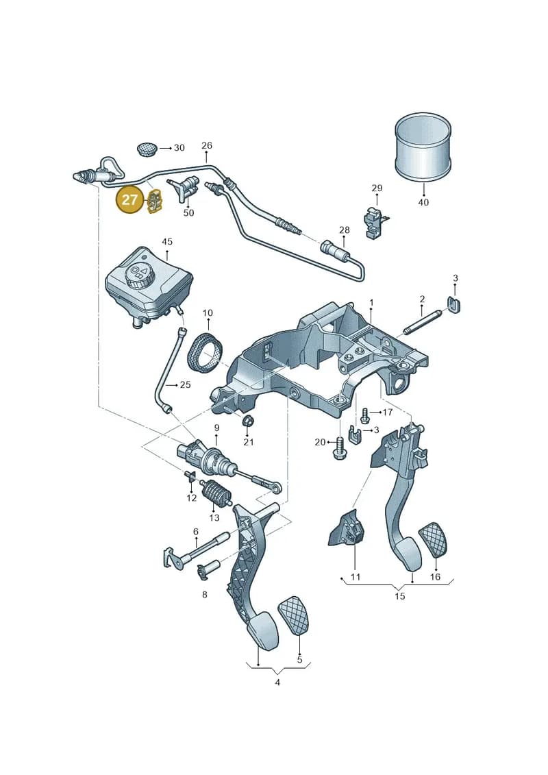 80A721350 — Audi A5 Sportback (2016-2025) diagram 849721250, position 27
