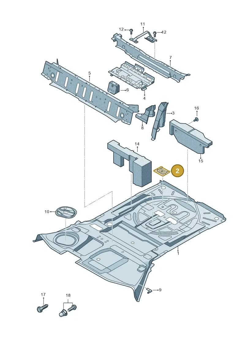 80A801871STL — Audi Q5 (2016-2025) diagram 896803051, position 2