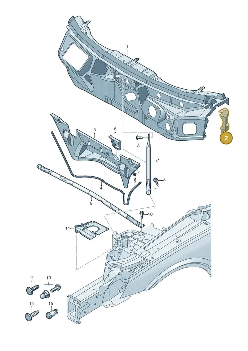 80A802441ASTL — Audi Q5 (2016-2025) diagram 896805500, position 2