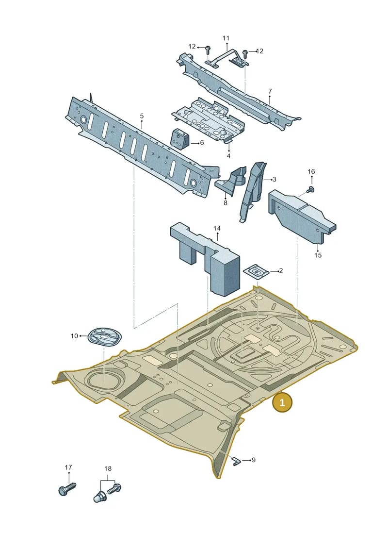 80A803093ASTL — Audi Q5 (2016-2025) diagram 896803051, position 1