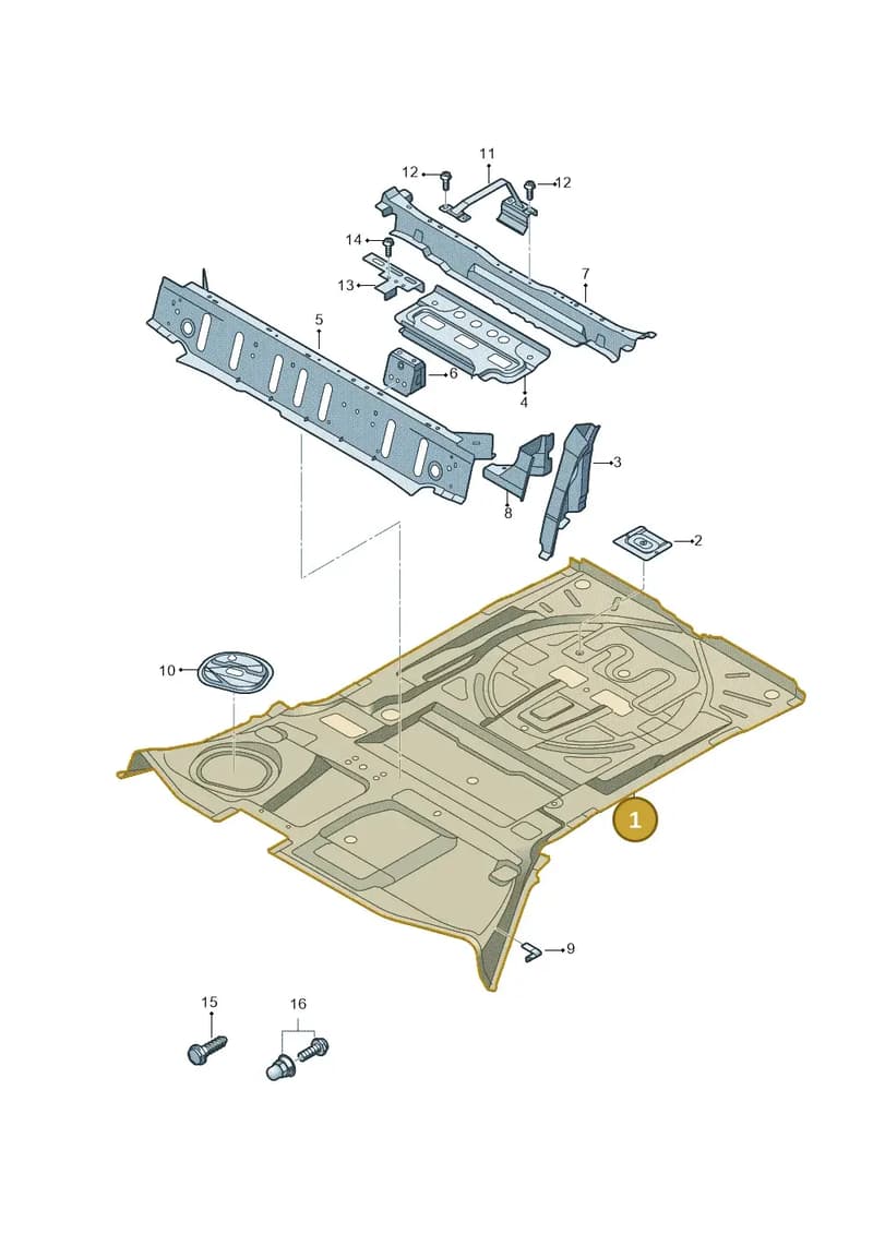 80A803093ESTL — Audi Q5 (2016-2025) diagram 896803500, position 1
