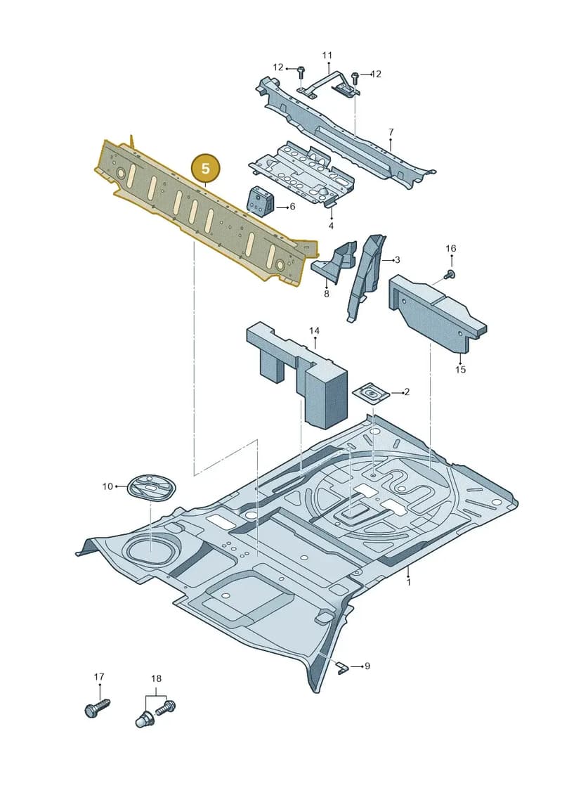 80A803221ASTL — Audi Q5 (2016-2025) diagram 896803051, position 5