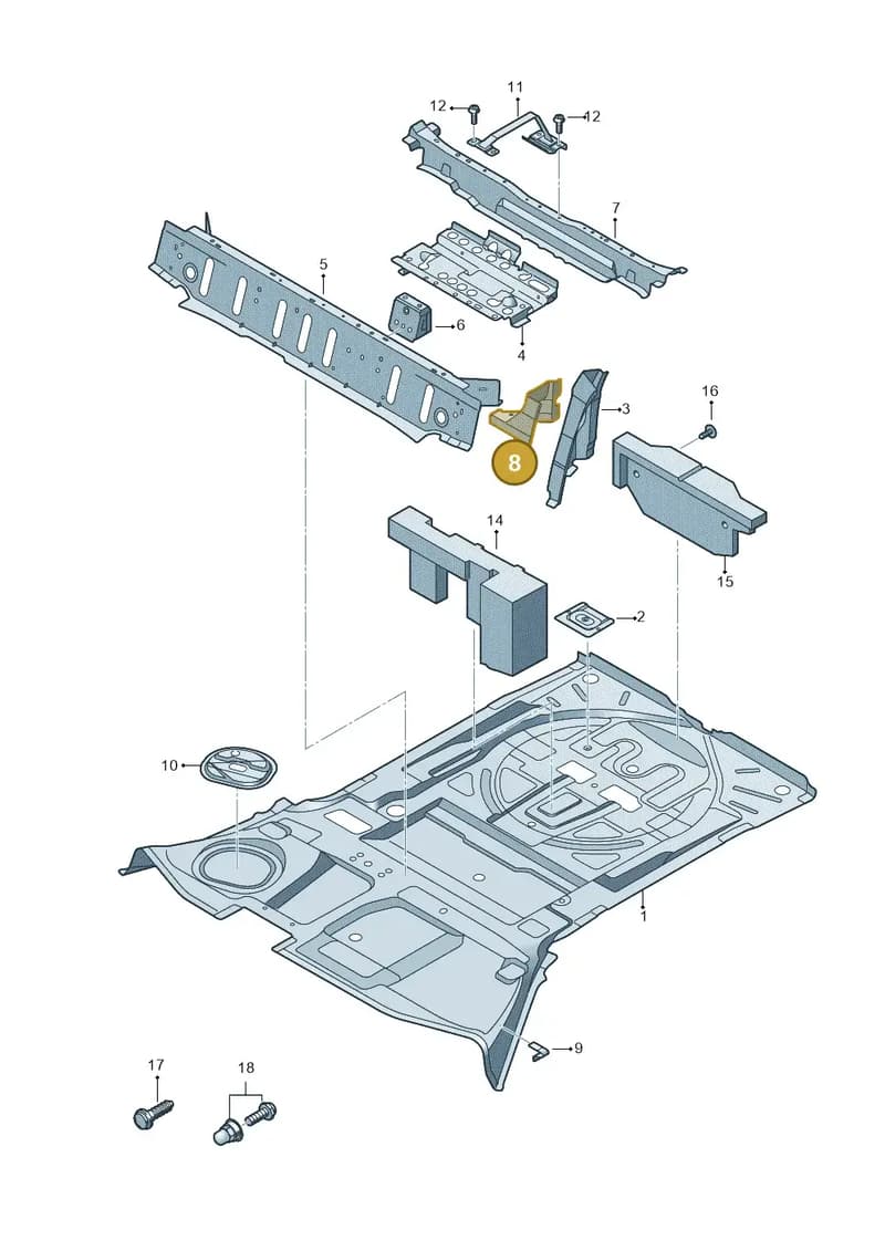 80A803344ASTL — Audi Q5 (2016-2025) diagram 896803051, position 8