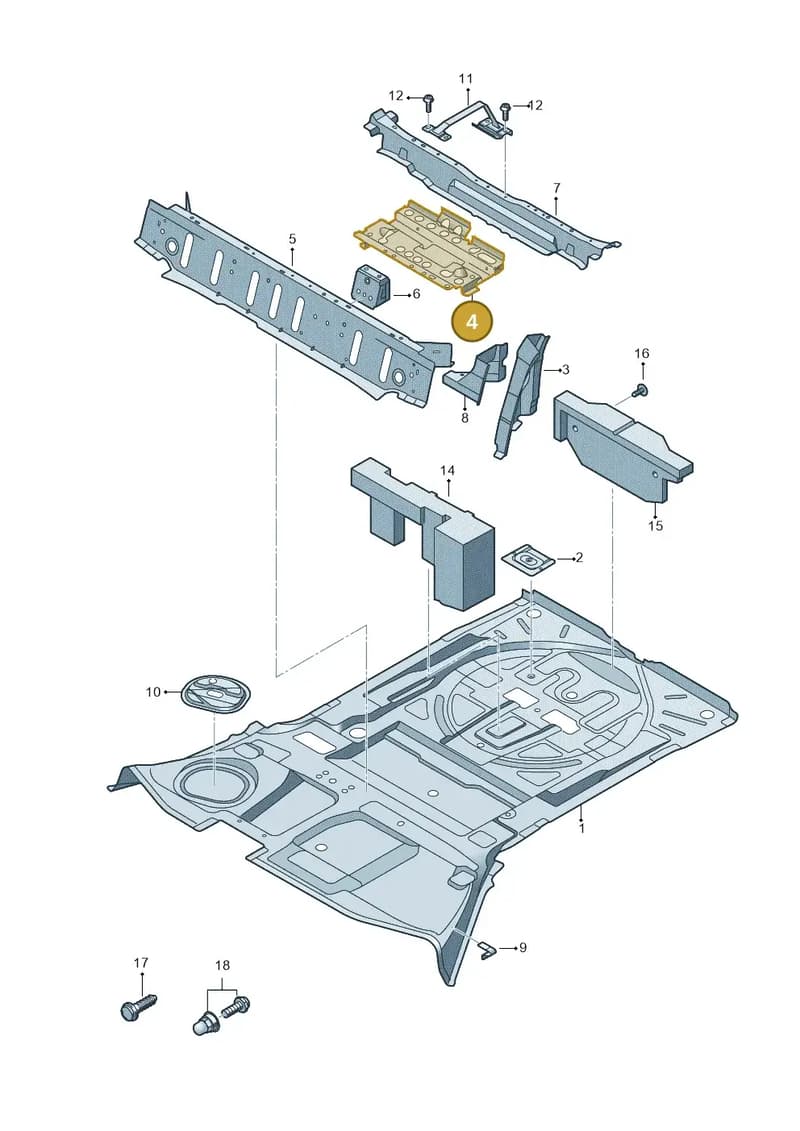 80A805213ASTL — Audi Q5 (2016-2025) diagram 896803051, position 4