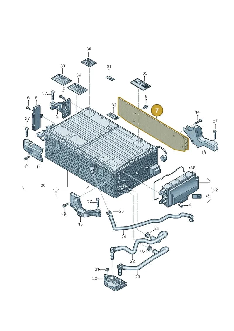80A805443B — Audi Q5 (2016-2025) diagram 896915050, position 7