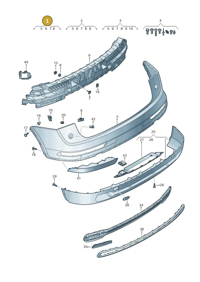80A807067CGRU — Audi Q5 (2016-2025) diagram 896807850, position 1