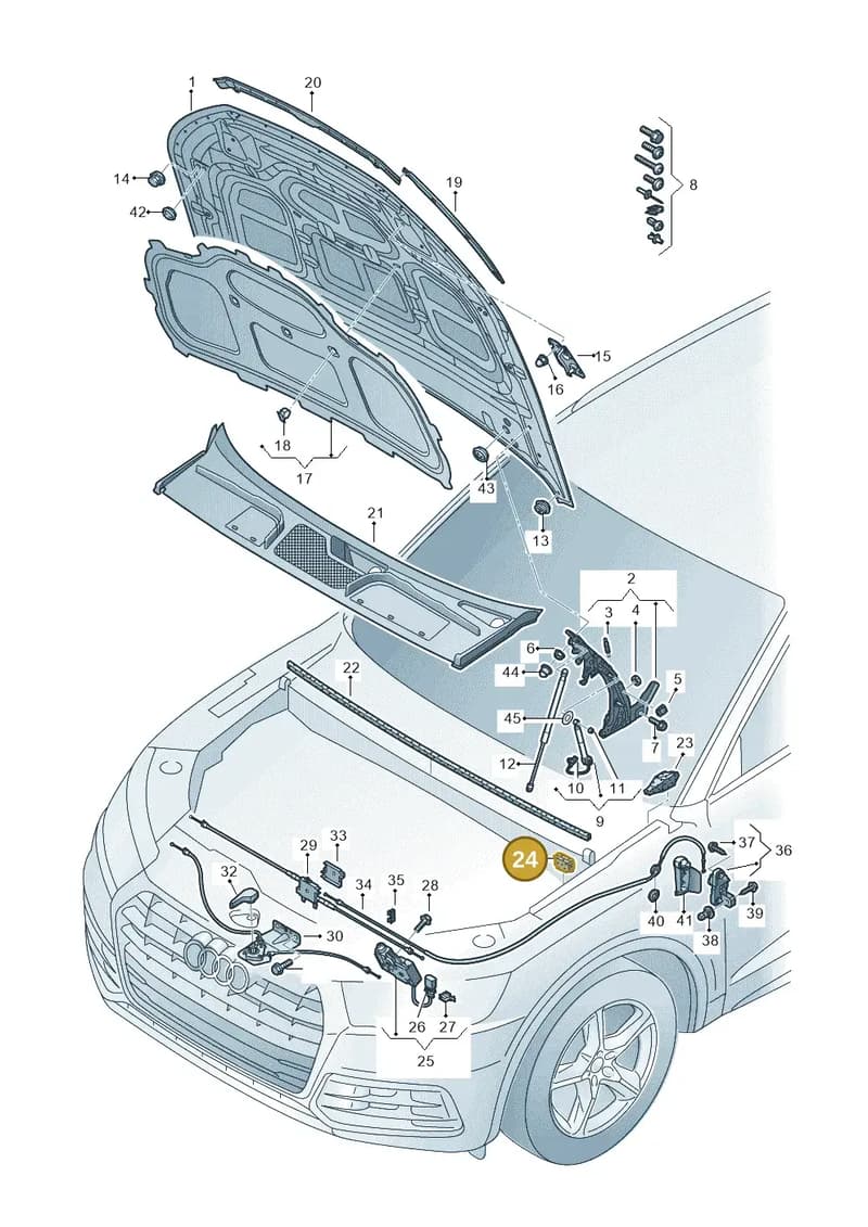 80A807251 — Audi Q5 (2016-2025) diagram 896823000, position 24
