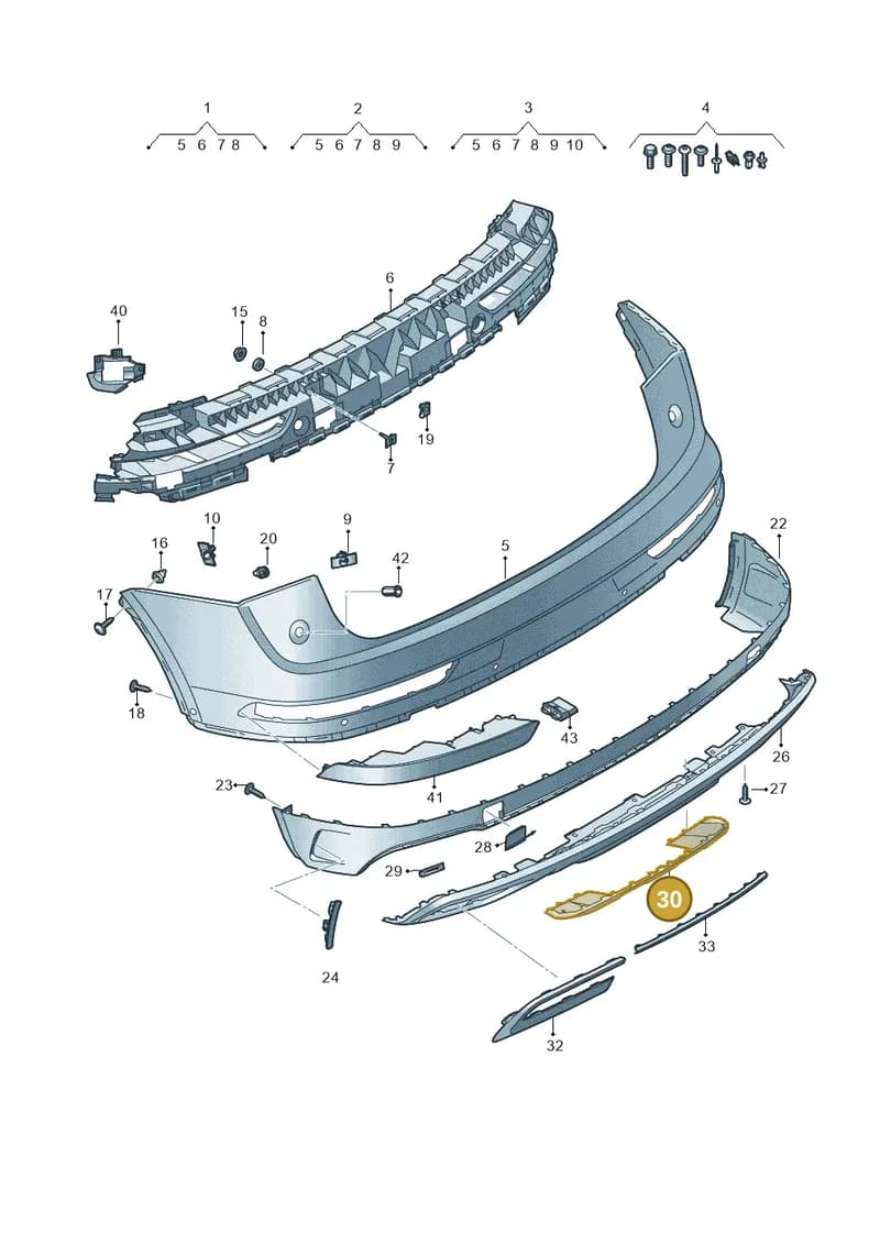 80A807568AIX3 — Audi Q5 (2016-2025) diagram 896807075, position 30