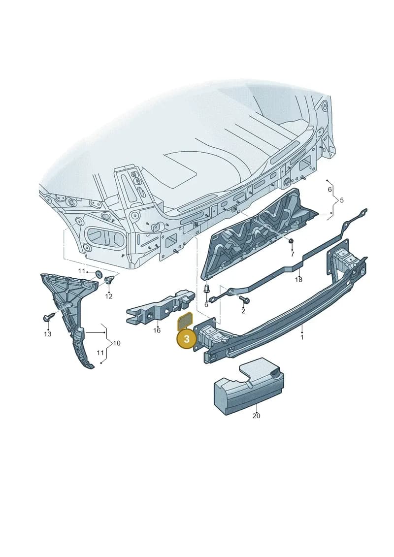80A807669 — Audi Q5 (2016-2025) diagram 896807500, position 3