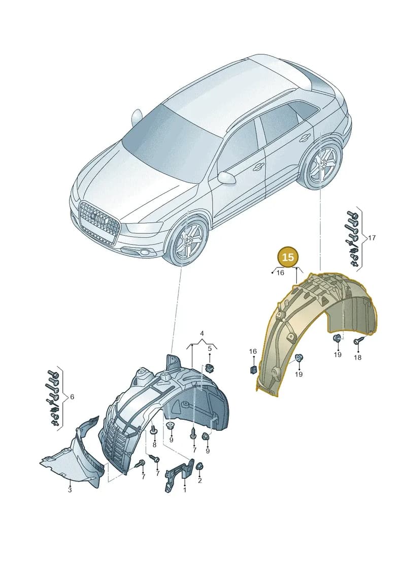 80A810171A — Audi Q5 (2016-2025) diagram 896821500, position 15