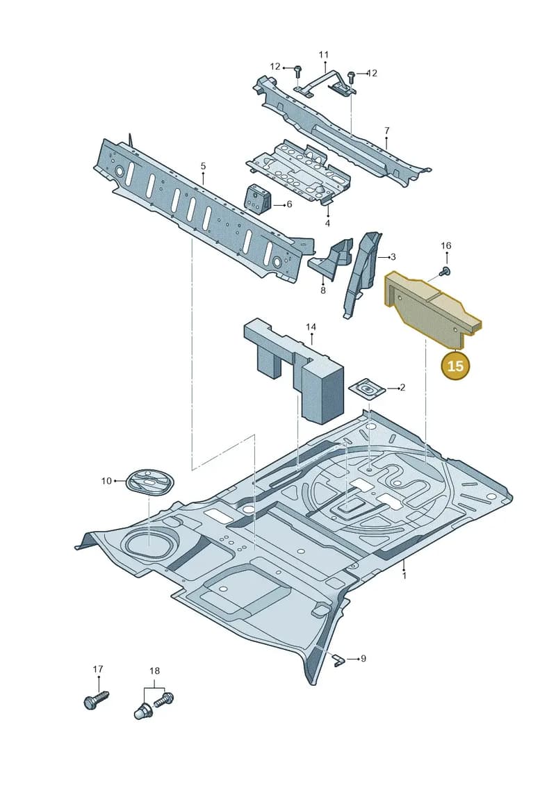 80A810525A — Audi Q5 (2016-2025) diagram 896803051, position 15