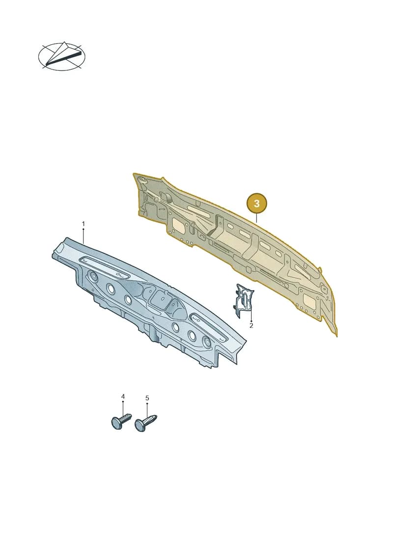 80A813303ASTL — Audi Q5 (2016-2025) diagram 896813000, position 3