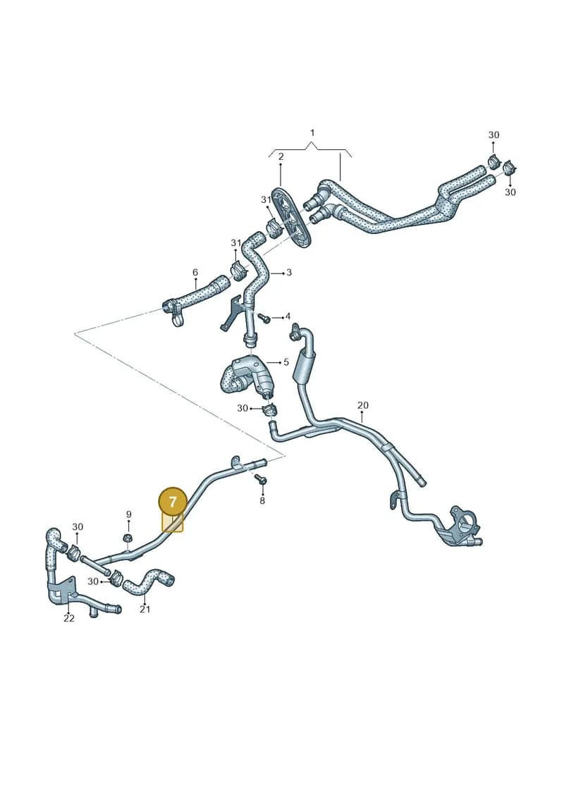 80A819377AG — Audi Q5 (2016-2025) diagram 896121170, position 7