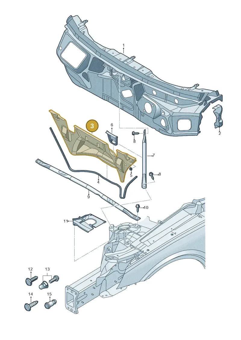 80A819523A — Audi Q5 (2016-2025) diagram 896805500, position 3