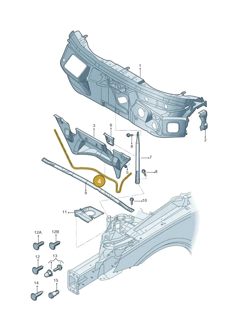 80A819532 — Audi Q5 qu. 2.0 (2018-) diagram 428805050, position 4