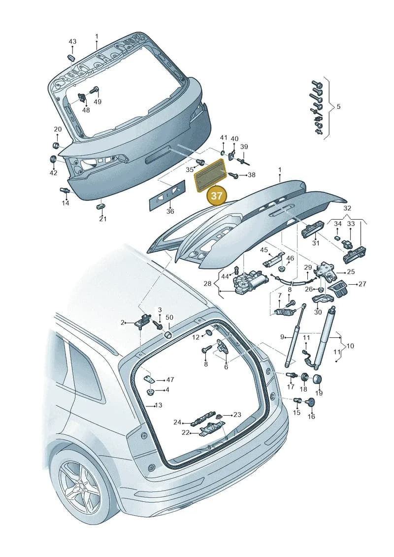 80A827113B9B9 — Audi Q5 (2016-2025) diagram 896827000, position 37