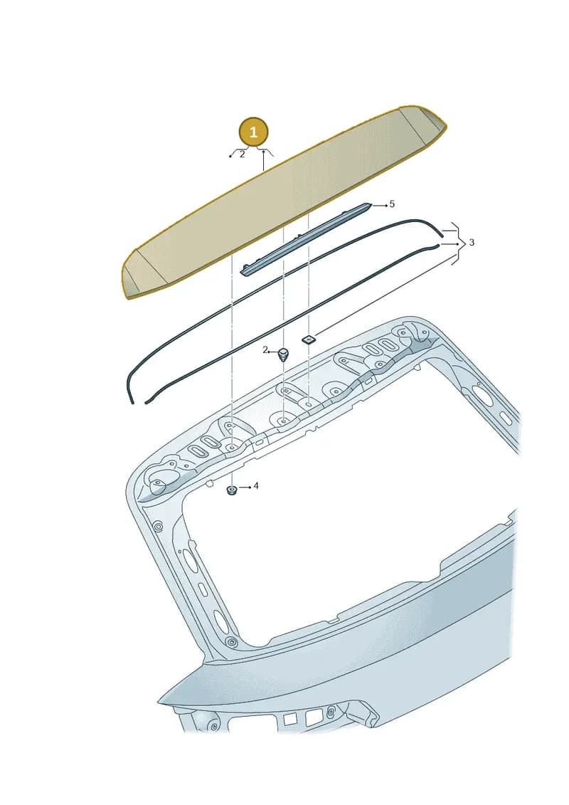 80A827933EGRU — Audi Q5 (2016-2025) diagram 896827500, position 1