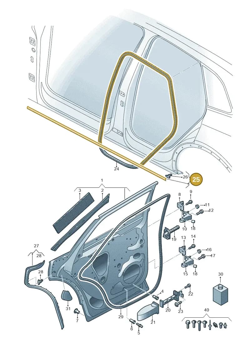 80A833178 — Audi Q5 (2016-2025) diagram 896833100, position 25