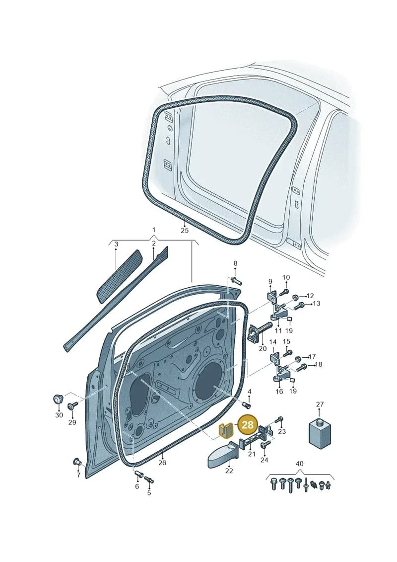 80A837694C — Audi Q5 (2016-2025) diagram 896831100, position 28
