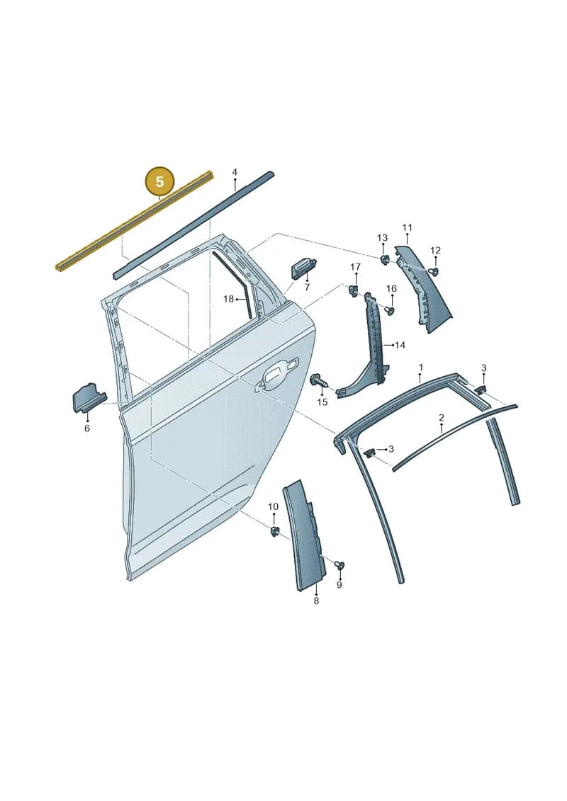 80A839479 — Audi Q5 (2016-2025) diagram 896839400, position 5