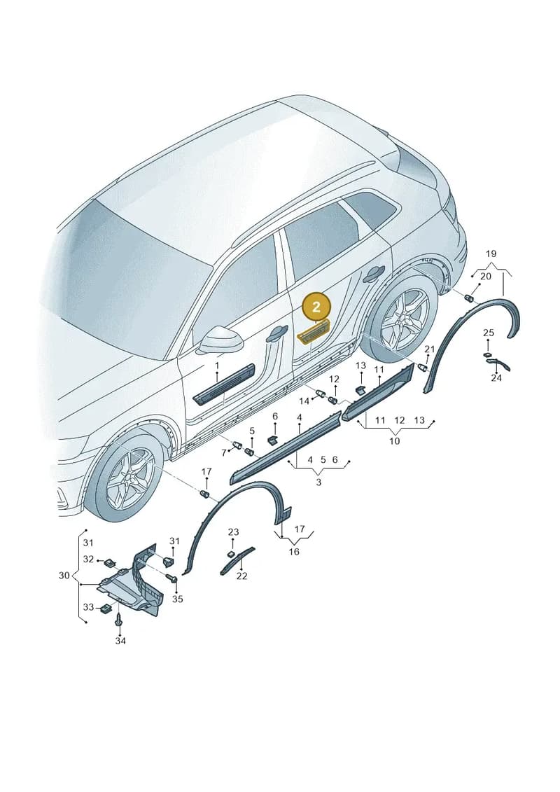 80A8533769B9 — Audi Q5 (2016-2025) diagram 896853000, position 2