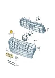 80A853651SRP5 Audi Radiator Grille (Twilight Matt RP5)