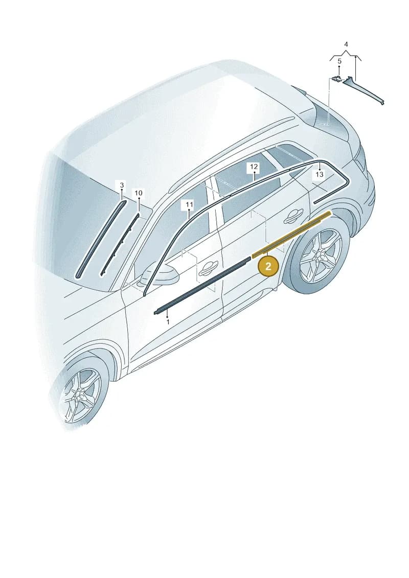 80A853764G3Q7 — Audi Q5 (2016-2025) diagram 896853100, position 2