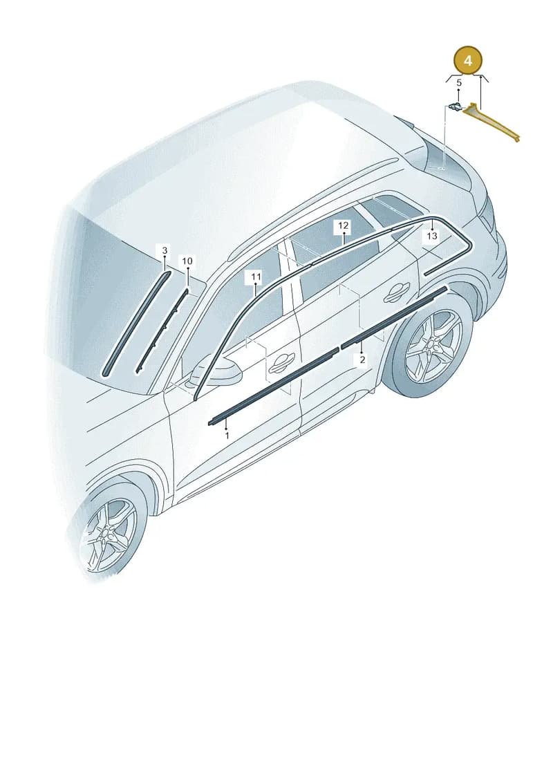 80A8548715FQ — Audi Q5 (2016-2025) diagram 896853100, position 4