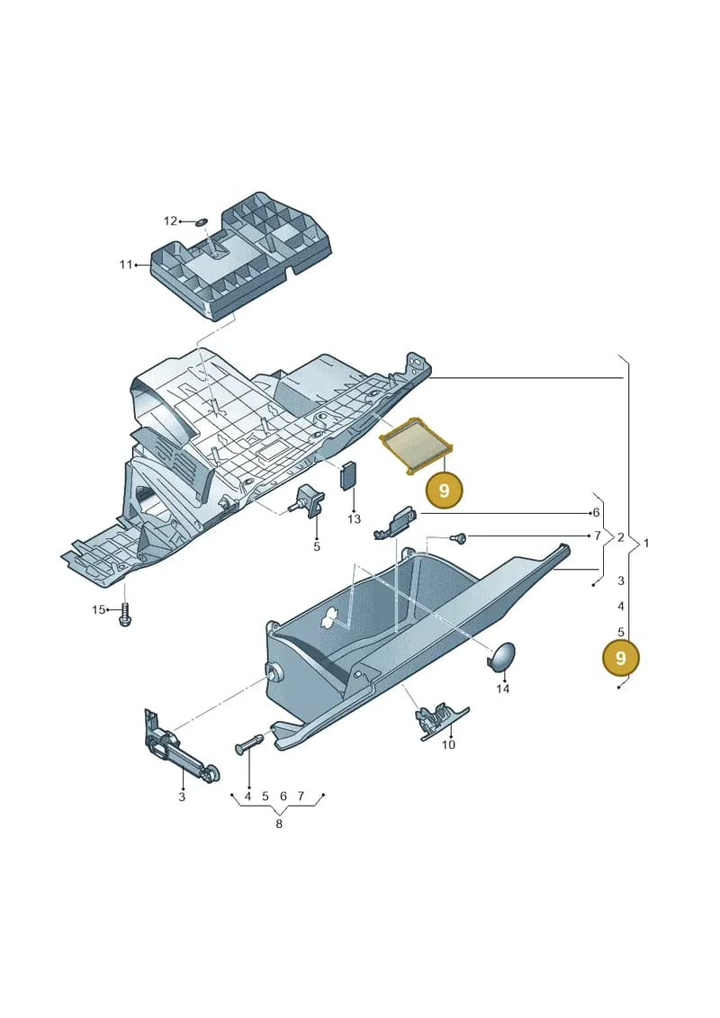 80A857105 — Audi Q5 (2016-2025) diagram 896857200, position 9