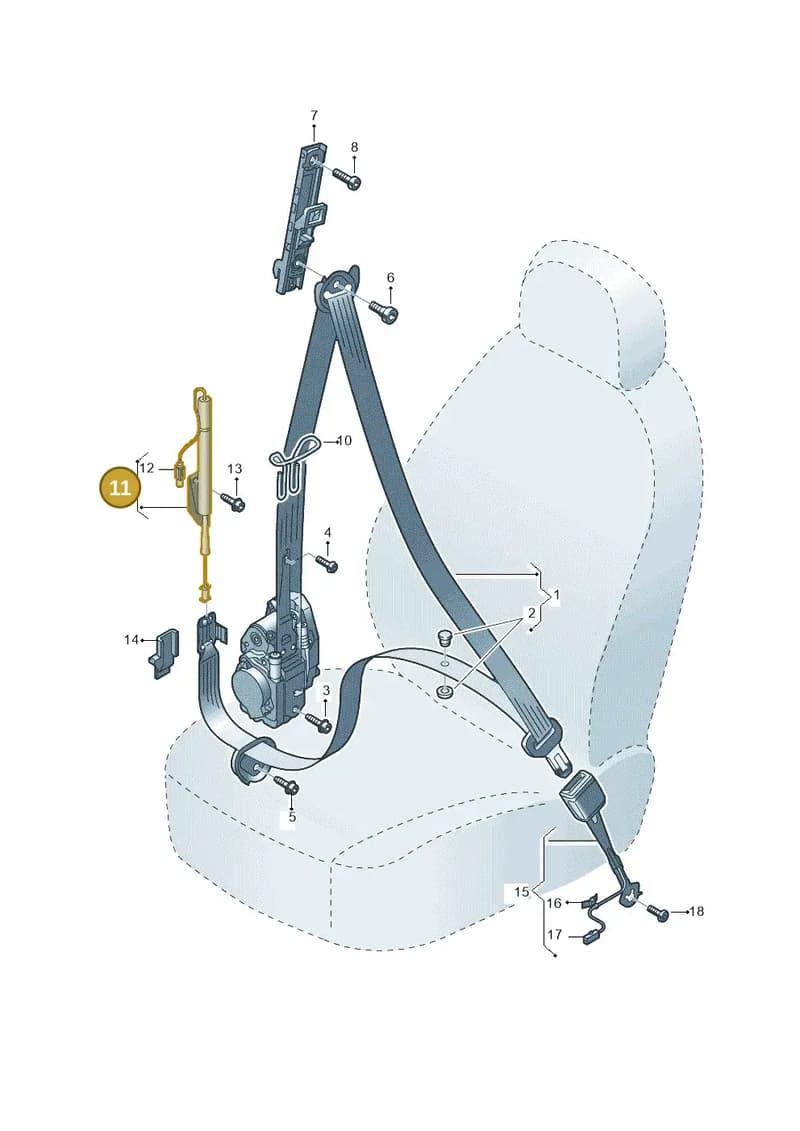 80A857619A — Audi Q5 (2016-2025) diagram 859857600, position 11