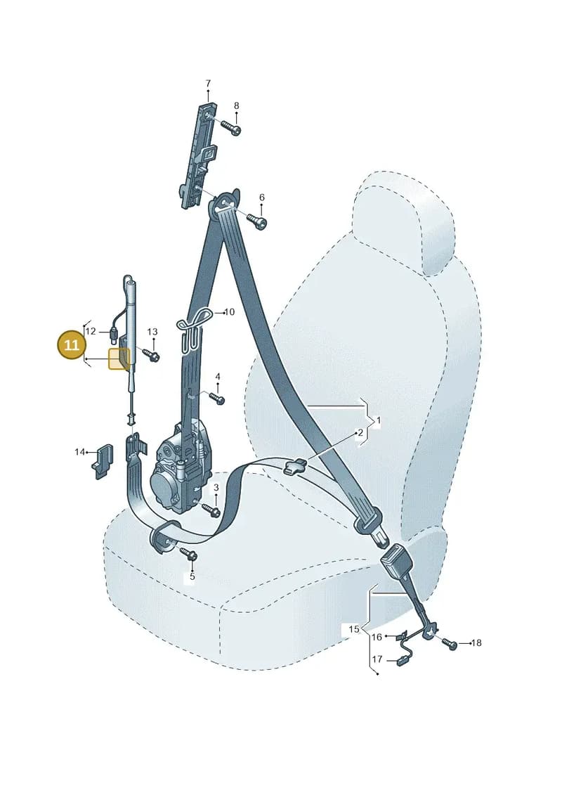 80A857619A — Audi Q8 e-tron (2018-2025) diagram 586857600, position 11