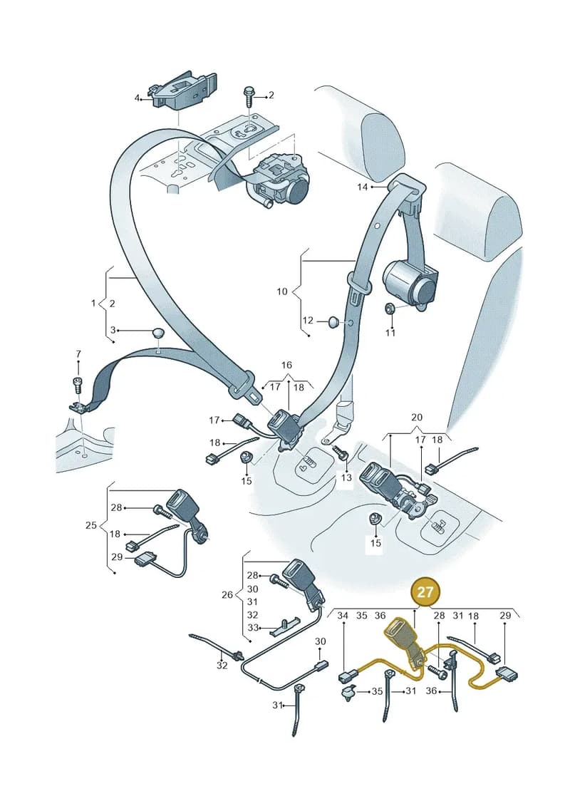 80A857753JMNB — Audi Q5 (2016-2020) diagram 896857700, position 27