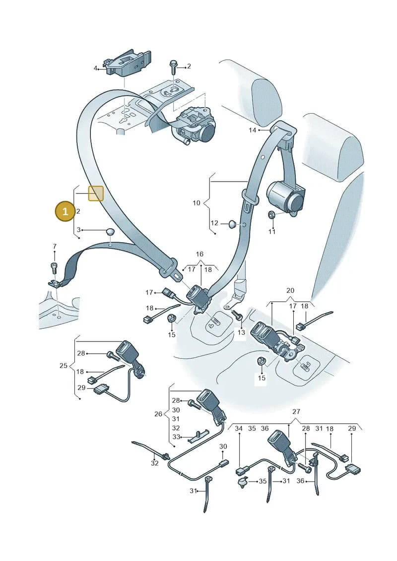 80A857806CV04 — Audi Q5 (2016-2025) diagram 896857700, position 1