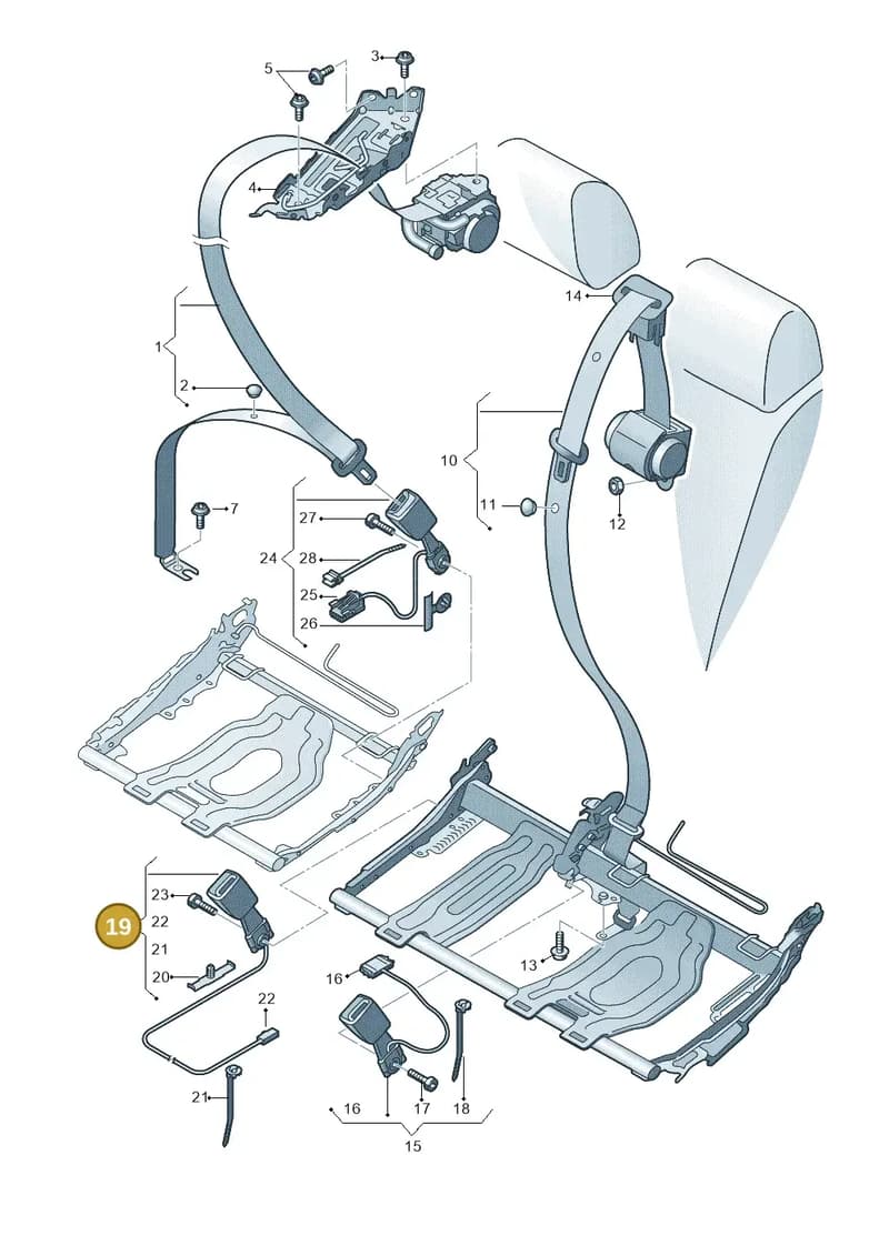 80A858491NMNB — Audi RS Q8 (2019-2025) diagram 429857070, position 19