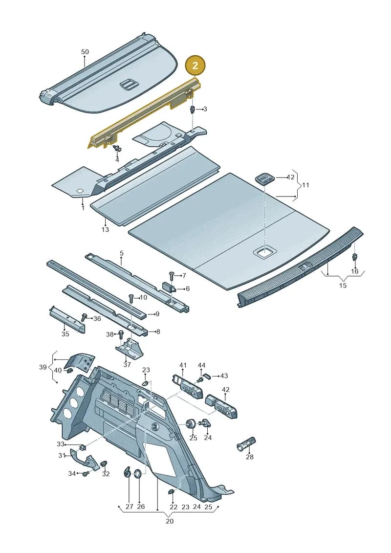 80A861529HGW8 — Audi Q5 (2016-2025) diagram 896863800, position 2