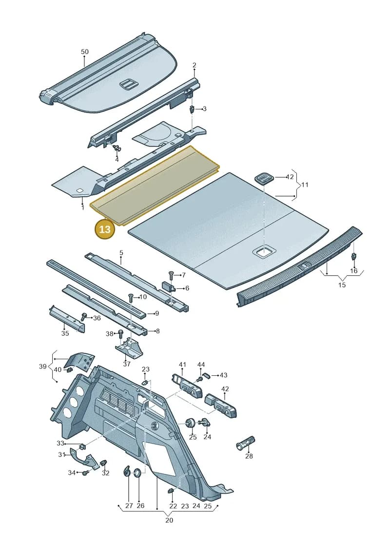 80A861531DGW8 — Audi Q5 (2016-2025) diagram 896863800, position 13