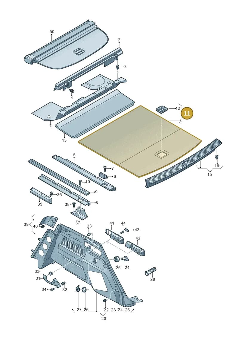 80A861531FGW8 — Audi Q5 (2016-2025) diagram 896863800, position 11