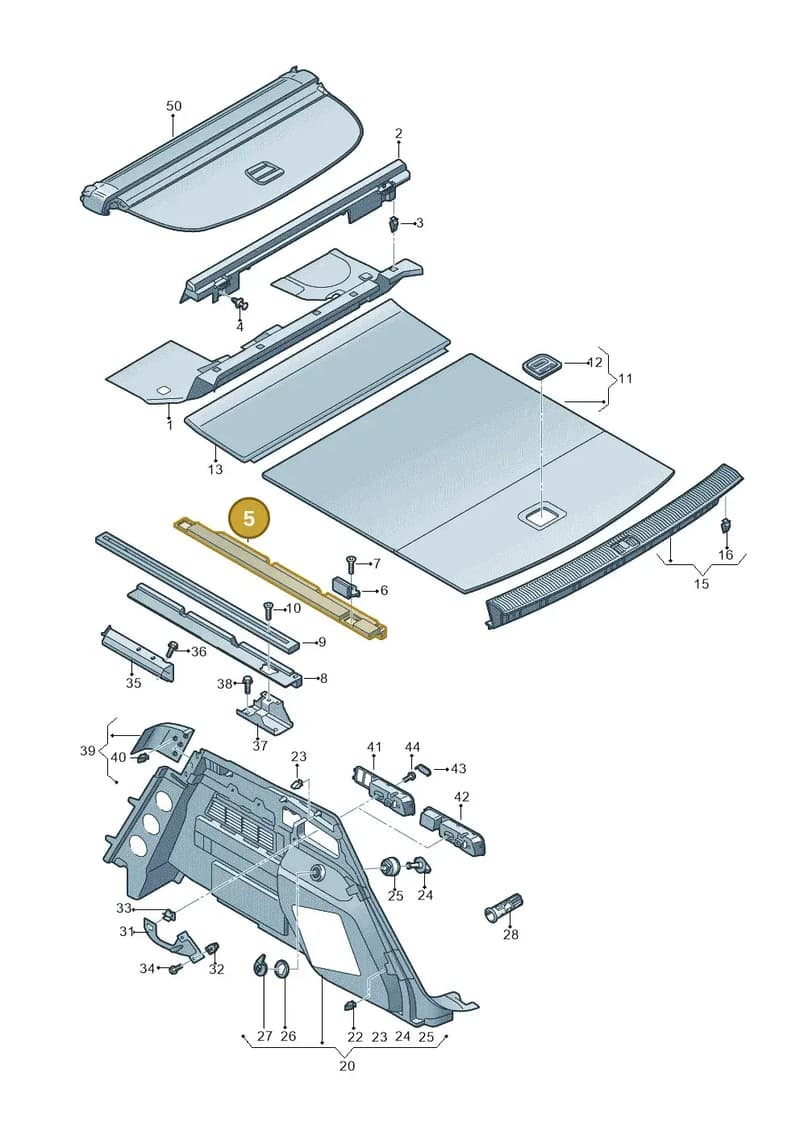 80A861827BGW8 — Audi Q5 (2016-2025) diagram 896863800, position 5