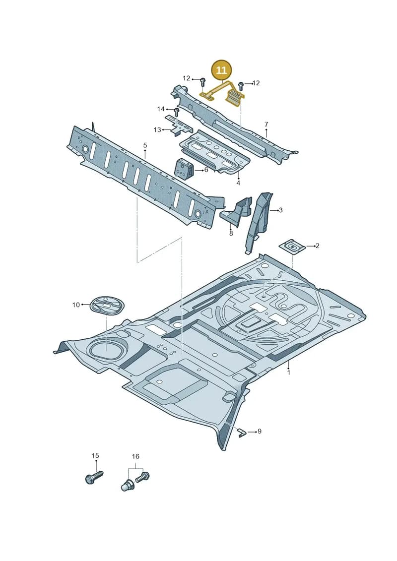 80A867749G — Audi Q5 (2016-2025) diagram 896803500, position 11