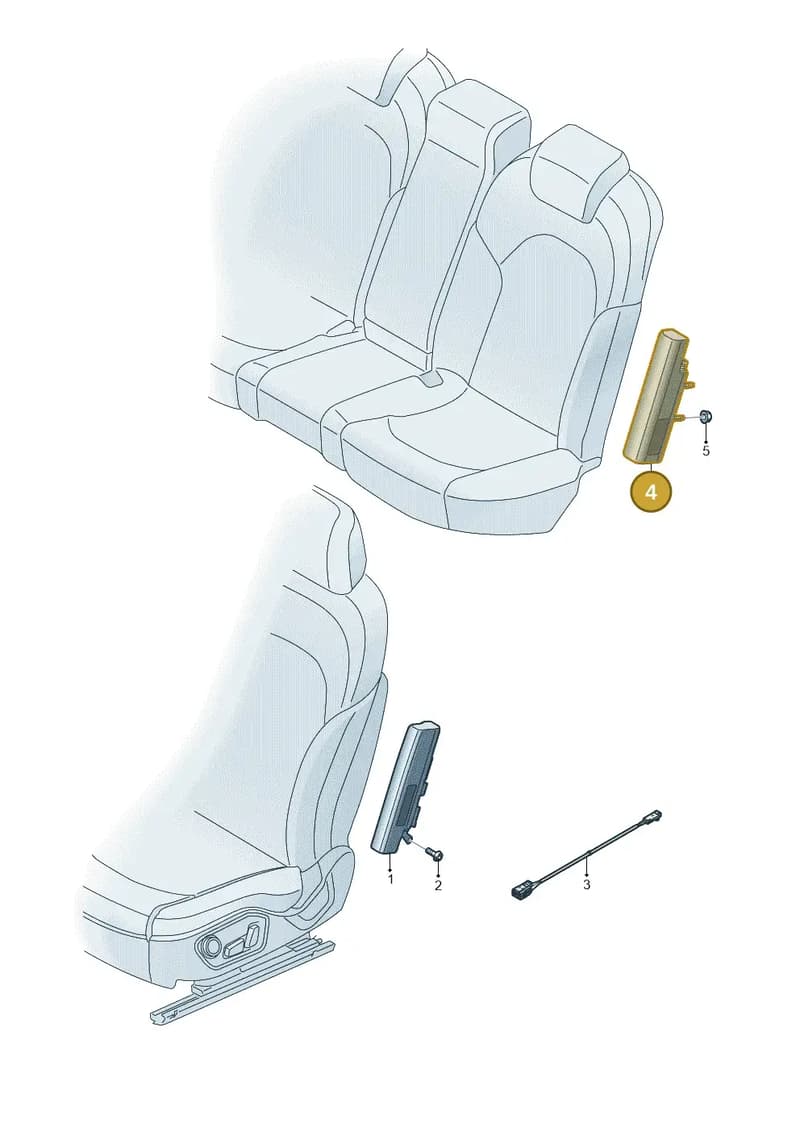 80A880441G — Audi Q5 (2016-2025) diagram 849880200, position 4