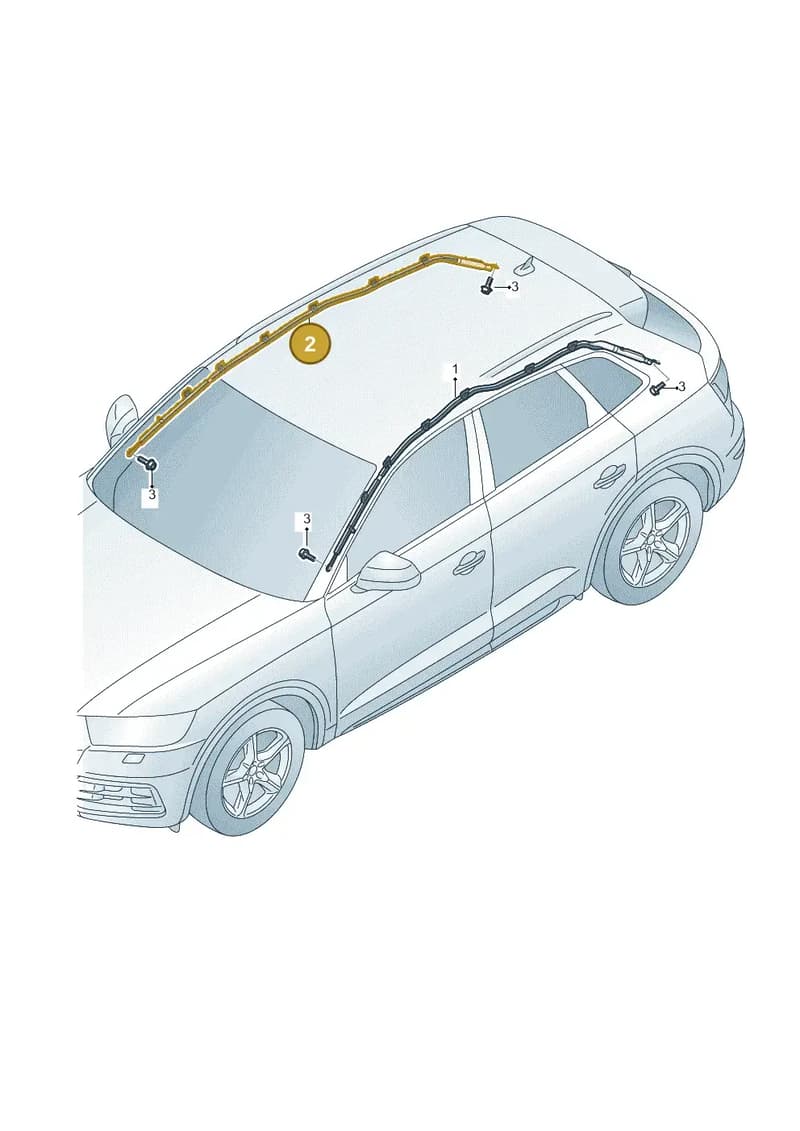80A880742M — Audi Q5 (2016-2025) diagram 896880300, position 2
