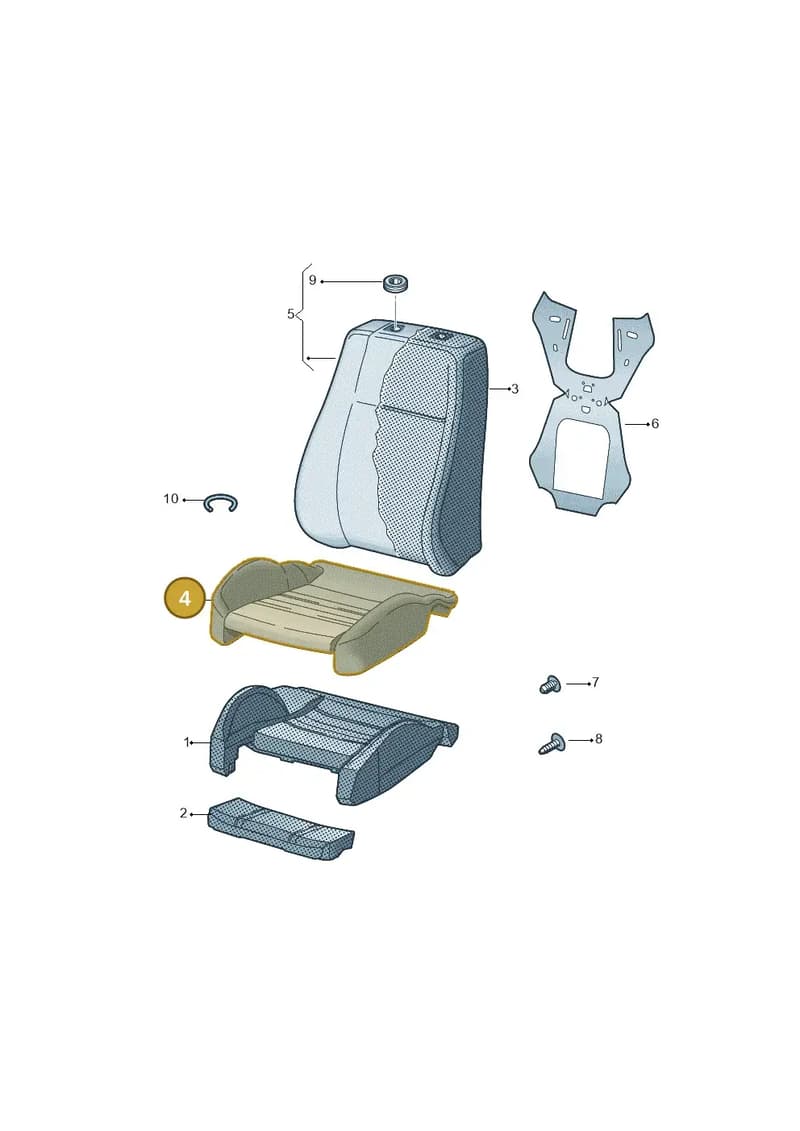 80A881405HDZC — Audi Q5 (2016-2025) diagram 896881610, position 4