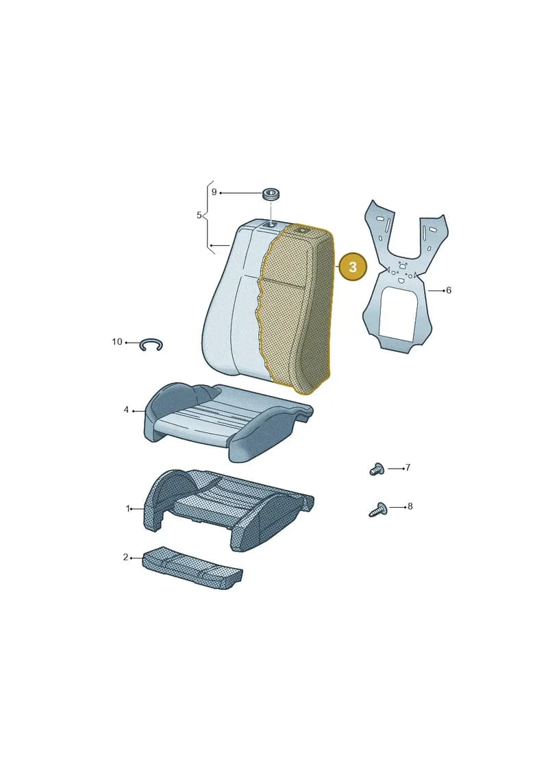 80A881775M — Audi Q5 (2016-2025) diagram 896881610, position 3