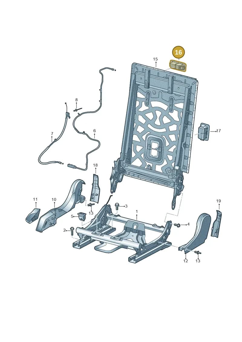 80A8859334PK — Audi Q5 (2016-2025) diagram 896885100, position 16