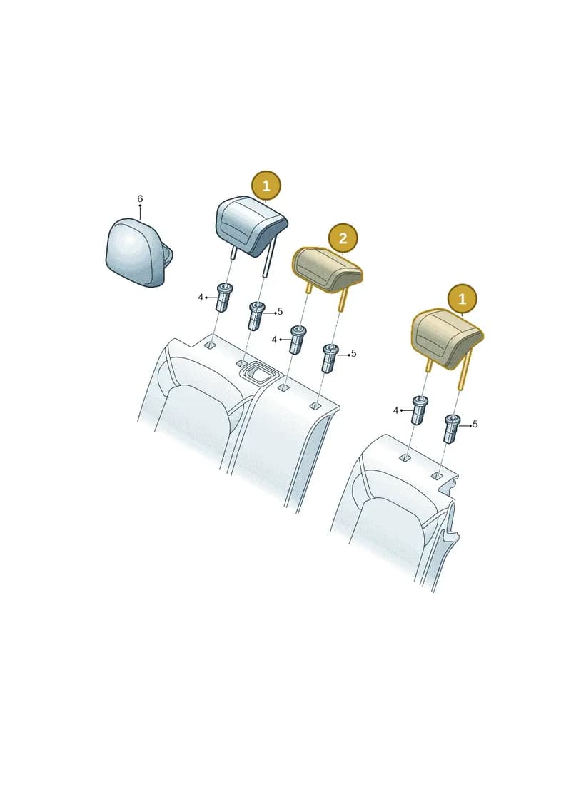80A885973AE10A — Audi Q5 (2016-2025) diagram 745885850, position 1+2