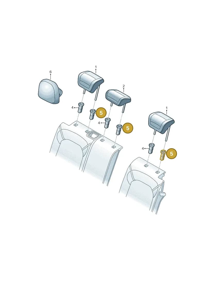 80A886920HP70 — Audi Q5 (2016-2025) diagram 745885850, position 5